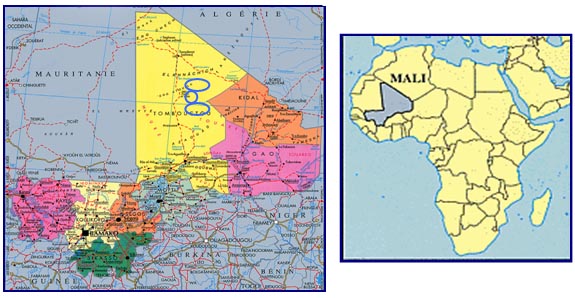 mapa Mali